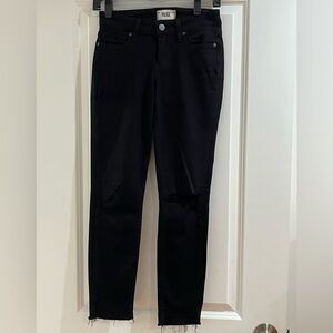 Paige black Jean distressed pant size 25
